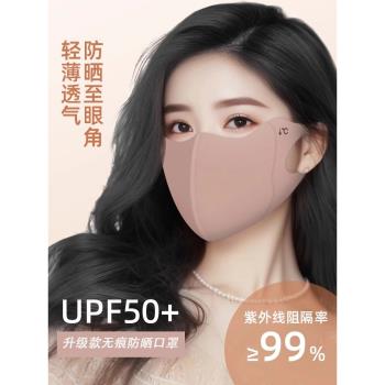 Celot Kever防紫外線膠原蛋白防曬口罩冰絲透氣質高顏護眼角遮陽