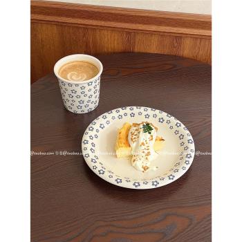 簡約陶瓷餐具杯盤早餐杯家用水杯牛奶杯咖啡手握杯辦公室馬克杯