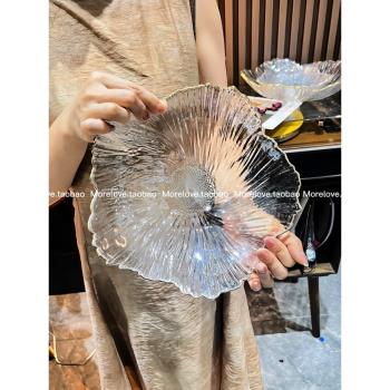 輕奢風高檔水果盤水晶玻璃碗特別好看高階精緻商家用客廳2023新款
