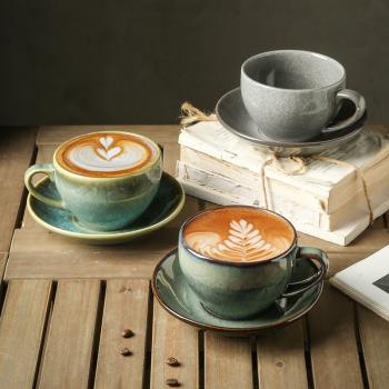 日式窯變陶瓷咖啡杯耐高溫餐廳高檔專用馬克杯宿舍水杯家用早餐杯