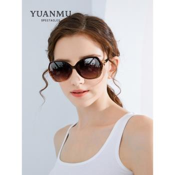 2024新款偏光女士太陽鏡時尚防曬開車大框墨鏡高階感防紫外線眼鏡