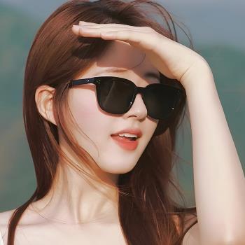 趙露思同款墨鏡女士2024新款防紫外線夏潮小臉高階感男太陽鏡眼鏡