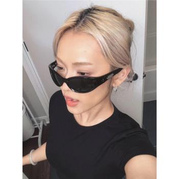 Jennie聯名款DONUT發箍墨鏡GM男女UV400騎行高階感太陽鏡可換配飾