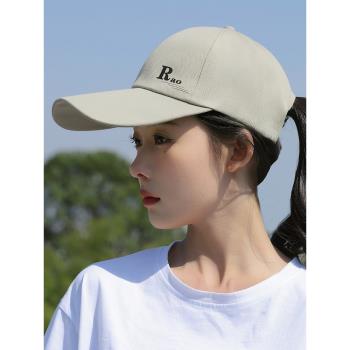 新款帽子女春夏季遮陽帽時尚百搭鴨舌帽男士加長簷棒球帽旅遊帽