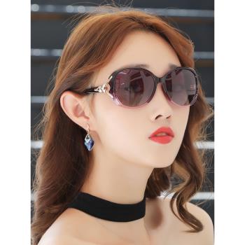 太陽鏡女士防紫外線2025年新款偏光墨鏡女韓版潮圓臉大臉顯瘦眼鏡