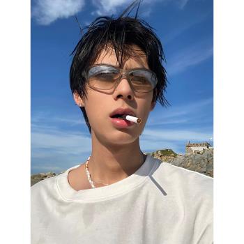 跑步登山騎行墨鏡男戶外運動防風眼鏡未來感街拍防曬近視太陽鏡女