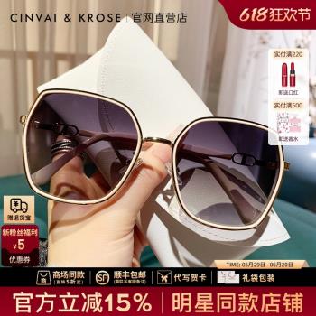 小c&k旗艦店墨鏡女款2025新款防紫外線高級感太陽鏡偏光防曬眼鏡