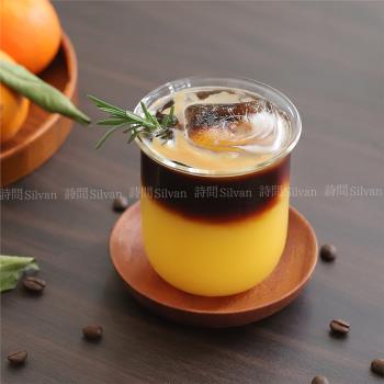 胖胖擴口圓底杯商用加厚高硼矽玻璃防爆耐熱可愛拿鐵咖啡杯300ml