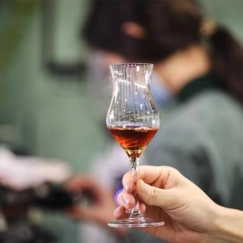 法式精緻高腳香檳杯起泡酒杯水晶風鈴玻璃雞尾酒浪漫ins風博主款