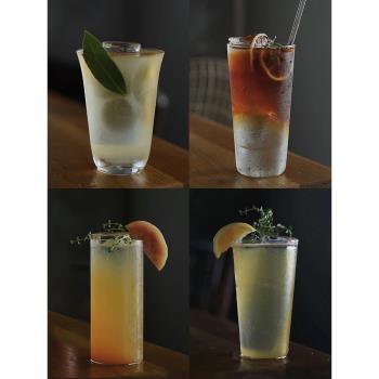 酒吧酒杯雞尾酒杯超薄柯林杯長飲杯飲品杯海波杯古典杯玻璃咖啡杯