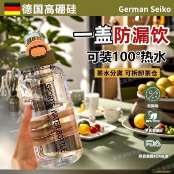 德國噸噸玻璃杯耐高溫泡茶水分離2025新款大容量加厚高硼矽防摔杯