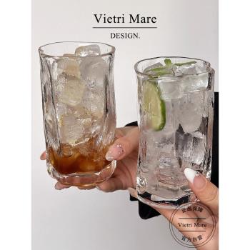 Vietri Mare玻璃杯美式不規則咖啡杯小眾果汁杯輕奢冷飲杯丨林恩