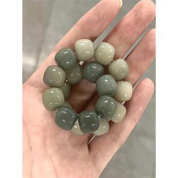 盤珠手串菩提根盤玩佛珠文玩漸變氣質手捻繞指柔女子款手持男學生