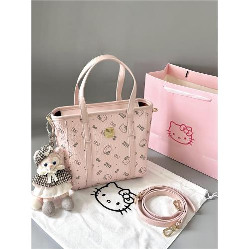 HelloKitty可愛少女心小眾手提菜籃子包通勤百搭單肩斜跨托特包包