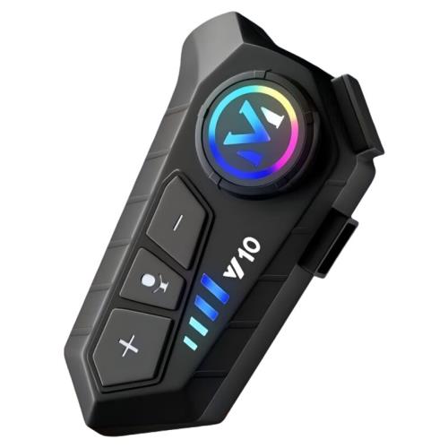 Y10摩托車頭盔藍牙耳機防水降噪外賣騎手半盔全盔對講騎行專用