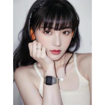 出口復古美式小頭戴藍芽5.0無線手機通話帶麥運動耳機低音穿搭ins