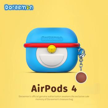 2024新款適用Airpods4第四代保護套膠哆啦A夢airpodpro2蘋果無線藍牙耳機套可愛airpods3/2三代男女矽軟防摔
