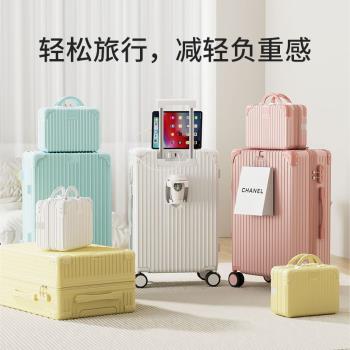 復古多功能行李箱2025新款學生密碼箱包旅行箱子學院風拉桿箱皮箱