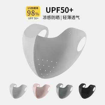 無痕防曬口罩女防紫外線夏季高顏值3d立體護眼角透氣冰絲遮陽面罩