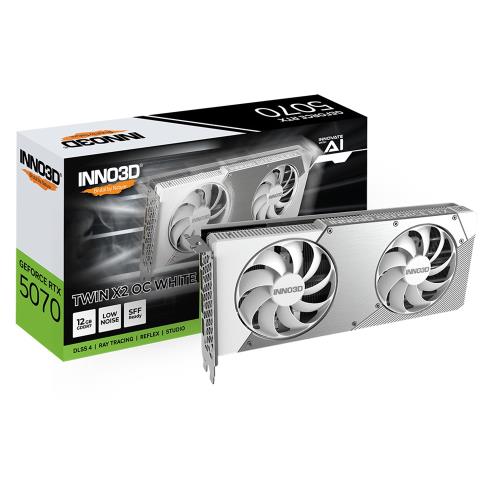 Inno3D 映眾 RTX 5070 12GB GDDR7 TWIN X2  OC WHITE 顯示卡