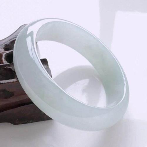 緬甸翡翠手鐲老坑冰種淺綠油青玉鐲少女手鐲飄花陽綠冰糯種送手鏈