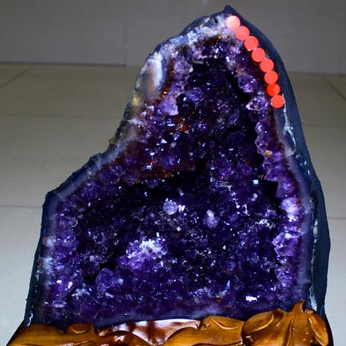 永韻批發天然紫水晶洞擺件紫晶洞瑪瑙洞水晶洞紫色原石錢袋子|其他裝飾