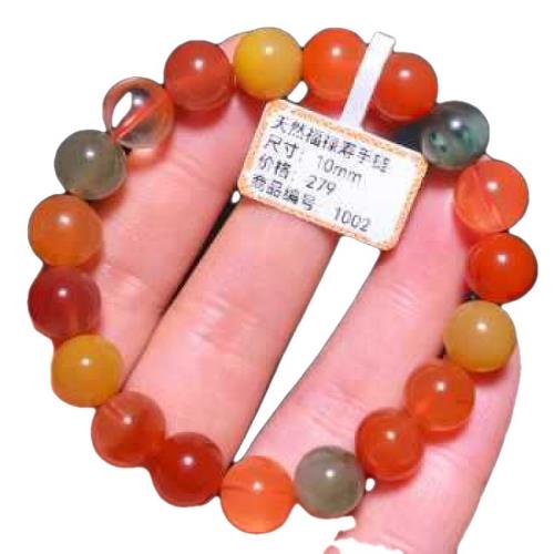 天然福祿壽手鏈彩發晶多寶手串男女本命年紅發晶兔毛黃水晶綠發晶