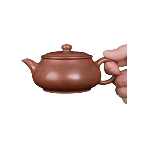 免運)欽州坭興陶名家上官清吉全手工泡茶壺大紅袍六堡明爐壺家用茶具