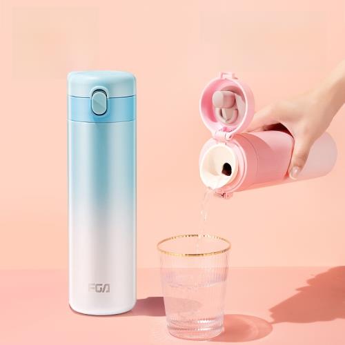 (免運)富光保溫杯女高顏值男大容量彈蓋便攜316不銹鋼2023年新款水杯子