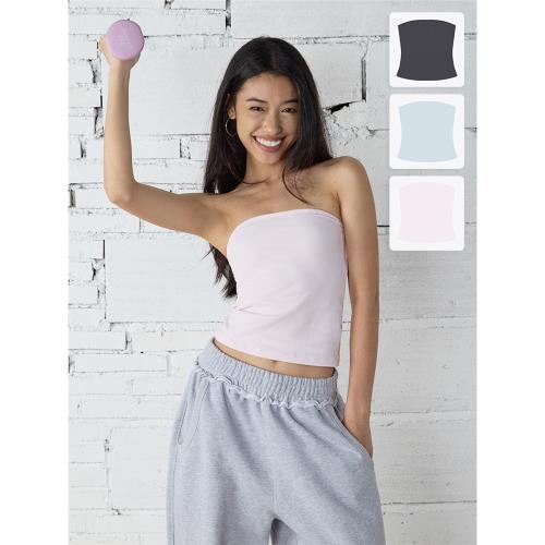 imsorry 深灰色抹胸 粉色淺藍色緊身短款上衣 tankair經典款面料