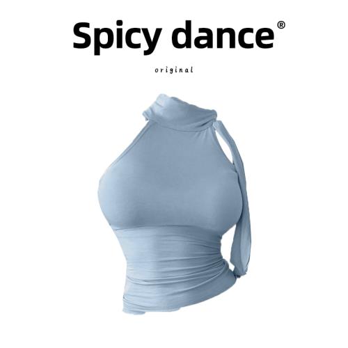 ins風辣妹掛脖飄帶無袖上衣夏季新款溫柔氣質顯身材設計感背心女