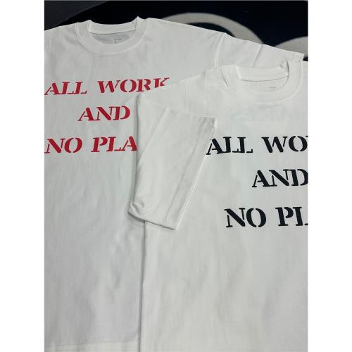 【寬松落肩】86精工制造MDNS25SS印花標語圓領短袖T恤小領口