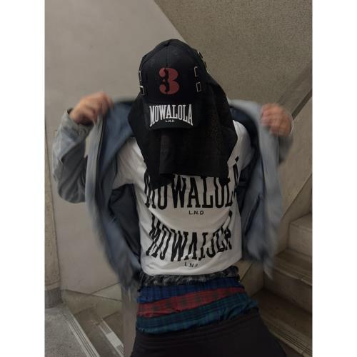 Mowalola ss24 Double Sweat白色短款修身短袖opm風格樸元彬同款|T恤