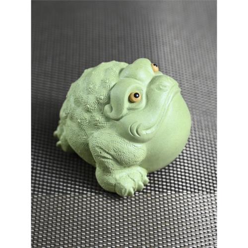 【翡翠？】青蛙神(蟾蜍)玉器置物　手把件 小擺件 翡翠？】青蛙神(蟾蜍)玉器置物 手把件 小擺件 【公式通販】