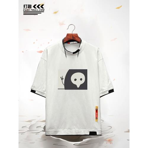 新世紀EVA福音聯名戰士明日香同款短袖夏季男女青少年寬松百搭T恤