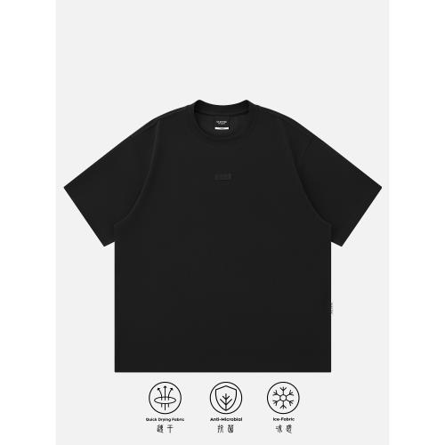 【CLOTTEE by CLOT】刺繡標涼感速干運動短袖T恤 抗菌 基礎系列