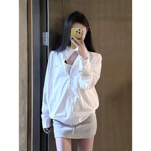 戶外白色立領防曬衣薄款防曬外套女2026夏季新款小個子涼感防曬服