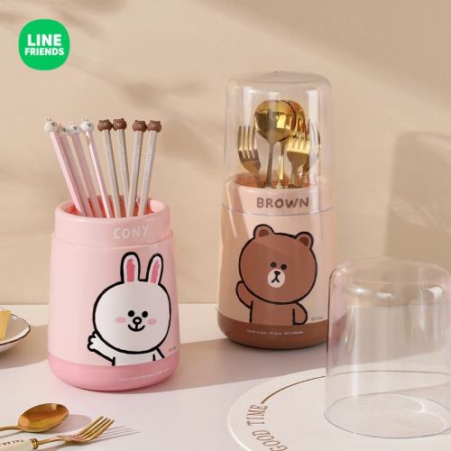 布朗熊防塵筷子筒筷子架家用廚房瀝水筷子婁收納筷子籠置物架筷盒