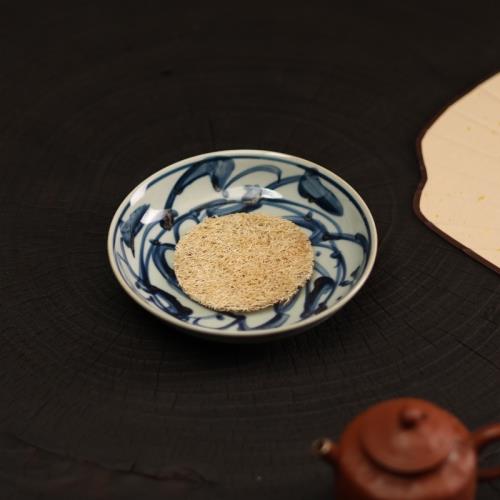 仿古青花手繪壺承茶壺養壺干泡盤壺墊壺托點心盤家用個性創意茶具