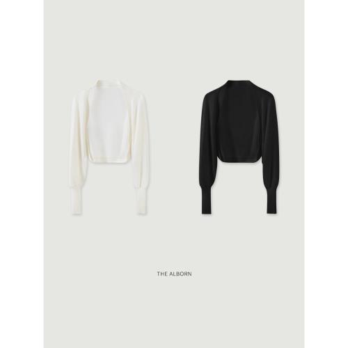 (免運)奧莉醬THEALBORN·“美人衫”100蘭精天絲 薄款防曬蝙蝠袖罩衫