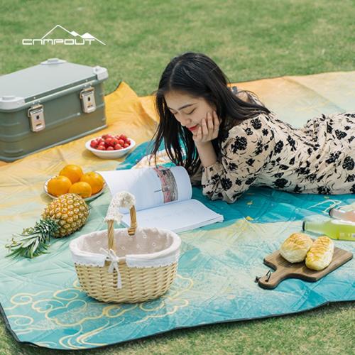 CAMPOUT戶外野餐墊超聲波地墊春游防潮墊子加寬郊游野餐布帳篷墊