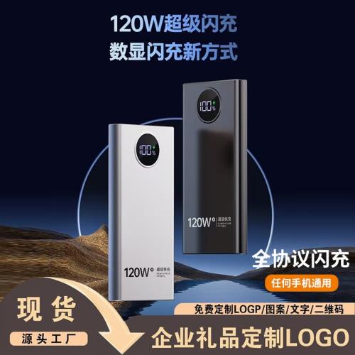 120W大容量超級快充充電寶20000毫安雙向快充移動電源禮品批發LGO|行動電源/充電寶|ETMall東森購物網