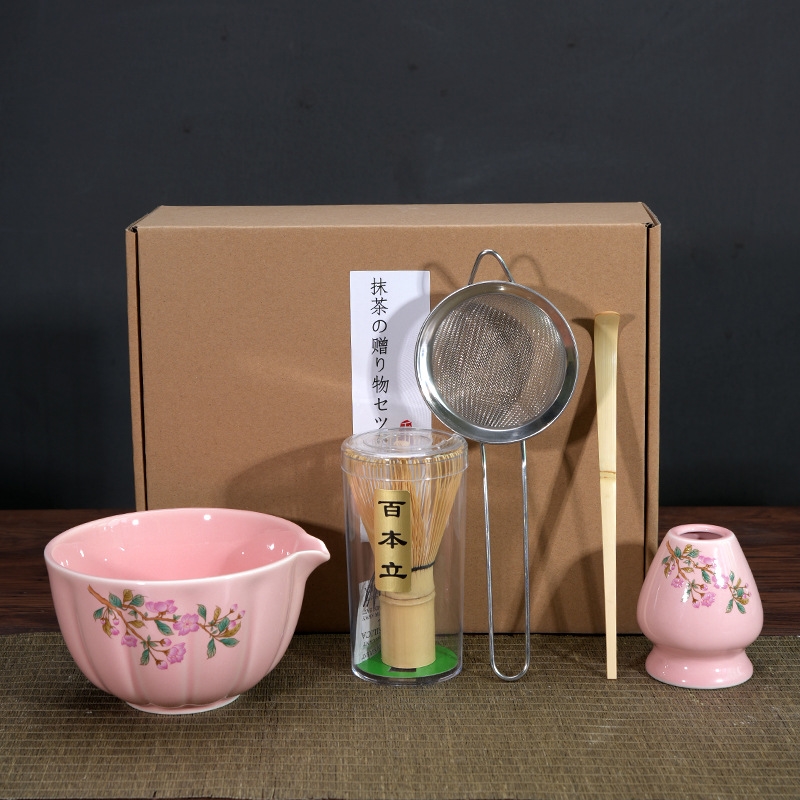 日式抹茶碗陶瓷打抹茶用套裝茶筅竹子抹茶刷百本立宋代點茶道禮盒|茶具