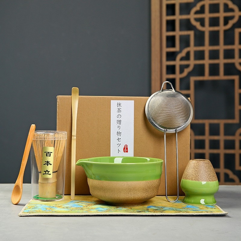 跨境點茶日式抹茶茶道工具百本立茶筅立茶碗整套宋代點茶茶筅套裝|茶具