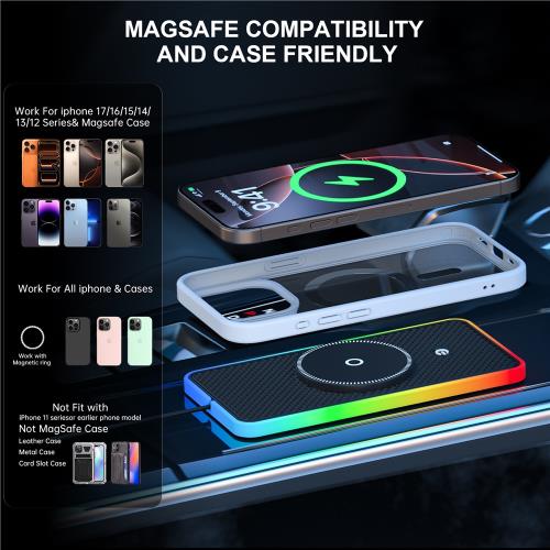 車載防滑墊無線充電器改裝用儲物格適用于奔馳寶馬奧迪豐本田大眾