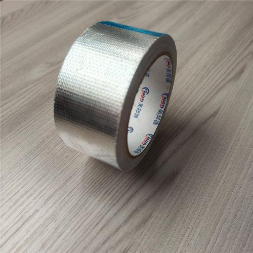 單導加厚玻纖鋁箔膠帶 耐高溫錫箔紙膠帶 鍍鋁阻燃錫紙膠帶批發