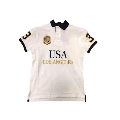 跨境直銷城市系列刺繡款翻領夏季寬松短袖