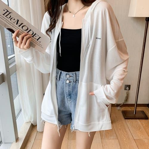 冰絲防曬服女罩衫防紫外線透氣2024夏季新款時尚開