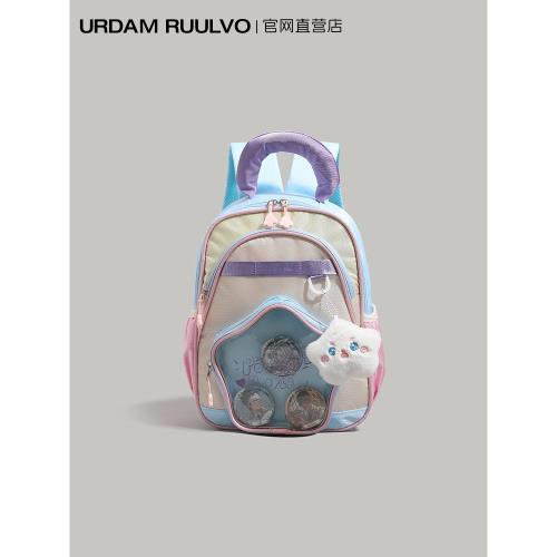 UR高顏值卡通拼色兒童雙肩包男女孩2026新款3-6歲幼兒園外出書包