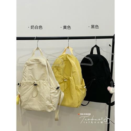 徒步雙肩包女旅游輕便書包女大學生日系簡約百搭輕量化登山小背包